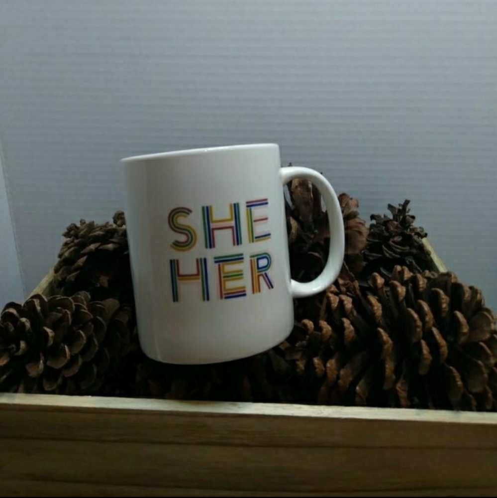 Room Essentials She Her Pronoun 15oz Coffee Mug
